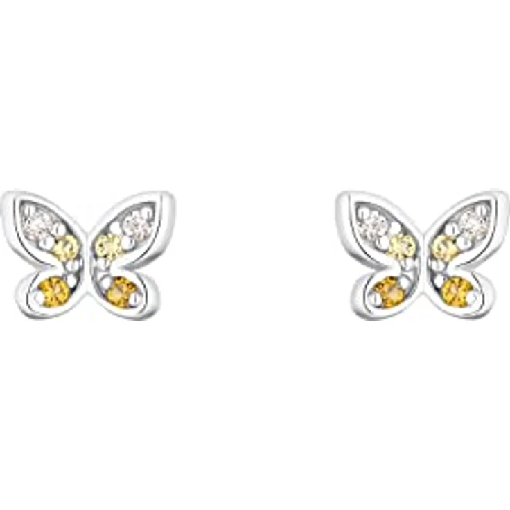 Prinzessin Lillifee Ohrstecker Butterfly, 4 mm, aus 925 Sterling Silber mit Zirkonia, rhodiniert – Bild 2
