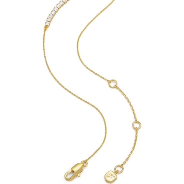 Fossil Sutton Damen Halskette, goldfarbenes Messing mit poliertem Finish, 406 mm Länge – Bild 5