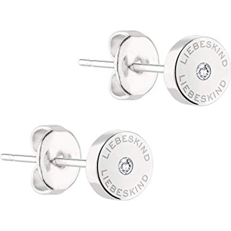 Liebeskind Berlin LJ-0546-E-07, Damen-Ohrringe aus Edelstahl mit Zirkoniastein, 7 mm, Steckverschluss – Bild 1