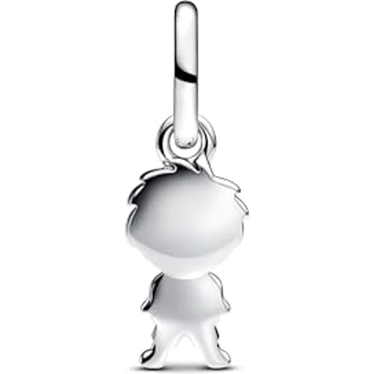 PANDORA Moments Happy Boy Charm-Anhänger, aus Sterling Silber mit vergoldeter Metalllegierung, kompatibel mit ME und Moments Armbändern, 763602C00 – Bild 2