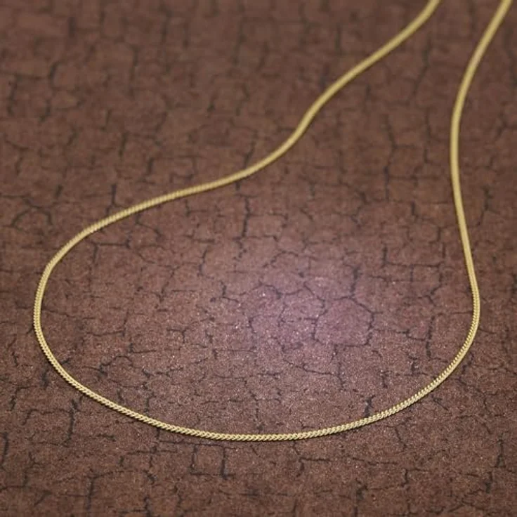 trendor Feine Panzerkette 333 Gold Halskette 1,1 mm, elegantes Schmuckstück aus Echtgold, 38 cm Länge – Bild 3