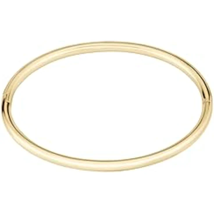 BOSS Jewelry LIVE Bangle Armreif für Damen, Gelbgold-Ionenplattierung, 59x68mm, nahtloser Klappverschluss – Bild 3