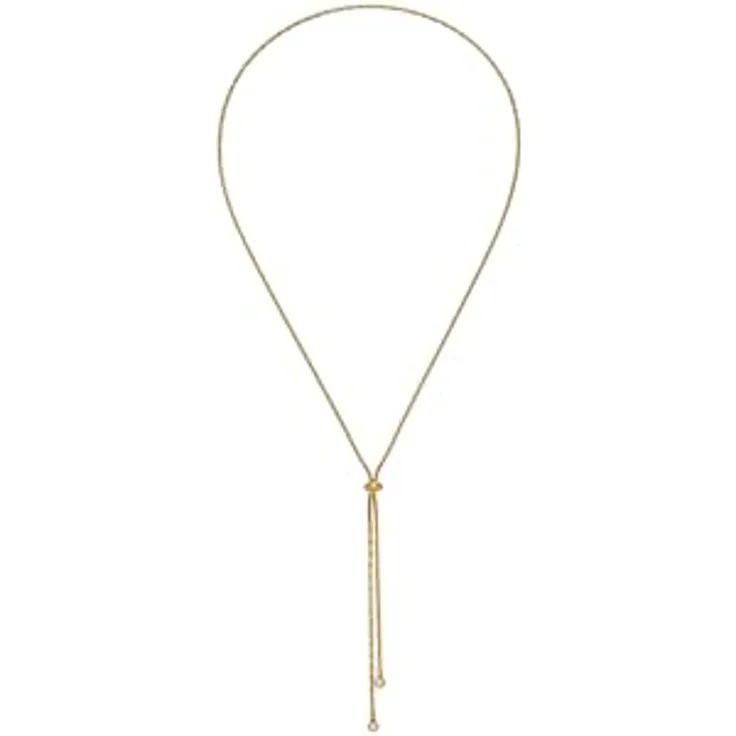 Purelei Shooting Star Kette Damen, verstellbare 70 cm Halskette aus vergoldetem Edelstahl mit Zirkonia, wasserfest, filigranes Schmuckstück für elegante Styles