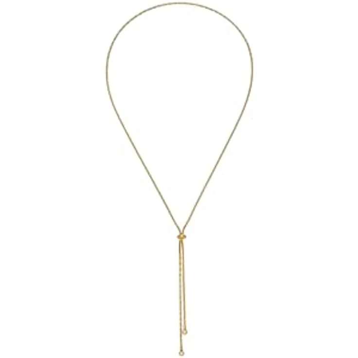 Purelei Shooting Star Kette Damen, verstellbare 70 cm Halskette aus vergoldetem Edelstahl mit Zirkonia, wasserfest, filigranes Schmuckstück für elegante Styles – Bild 1