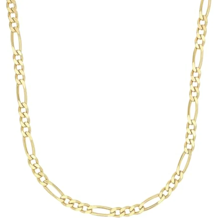 Amor 925 Sterling Silber Halskette Unisex, 50 cm, gold mit Karabinerverschluss, in Schmuck Geschenk Box – Bild 1