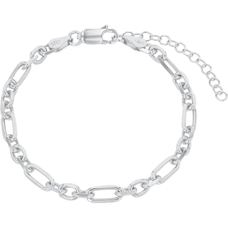 Amor Charmarmband 925 Sterling Silber, Damen Armschmuck, Längenverstellbar 16+4 cm, mit Schmuck Geschenk Box