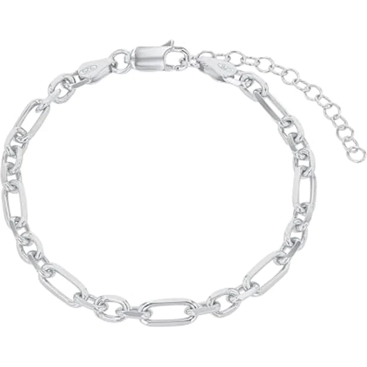 Amor Charmarmband 925 Sterling Silber, Damen Armschmuck, Längenverstellbar 16+4 cm, mit Schmuck Geschenk Box – Bild 1