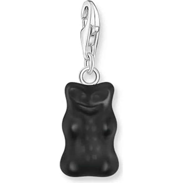 THOMAS SABO Charm-Einhänger THOMAS SABO x HARIBO, Goldbär mit Kristallglas und HARIBO Schriftzug