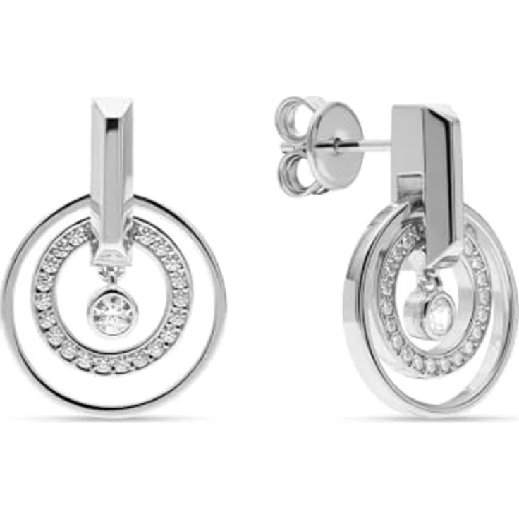 JETTE Damen-Ohrhänger 925er Silber, recycelte Zirkonia, One Size, Silber 32028443 – Bild 1