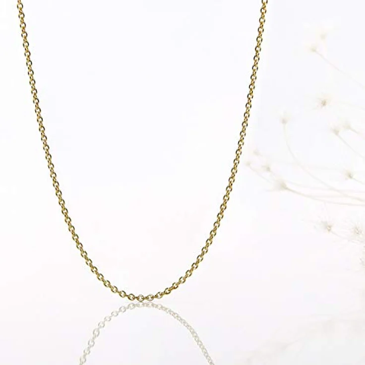 trendor Halskette für Anhänger Gold 333 / 8K Rundanker 1,1 mm, 40 cm, filigranes Design, Federring-Verschluss – Bild 2