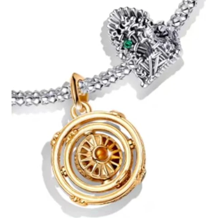 Anduonie Charms Gold Stopper Charms Anhänger Silber 925, Roter Beads Charms, kompatibel mit europäischen Armbändern für Frauen – Bild 3