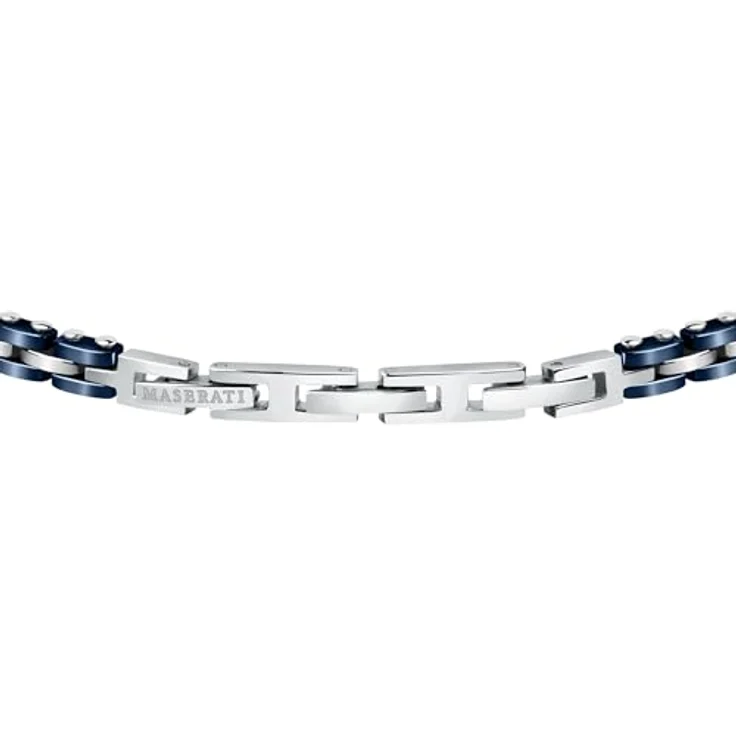 Maserati Jewels Herrenarmband JM420ATI01, 22 cm, Edelstahl und Keramik mit PVD-Beschichtung, Maserati-Blau-Finish – Bild 3
