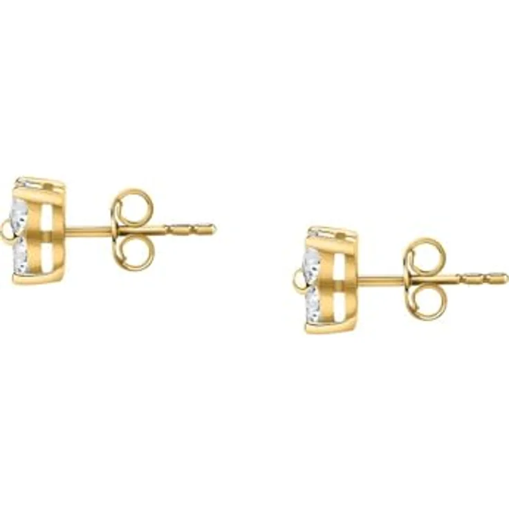 FAVS Damen-Ohrstecker 925er Silber mit 4 Zirkonia, One Size – Bild 4