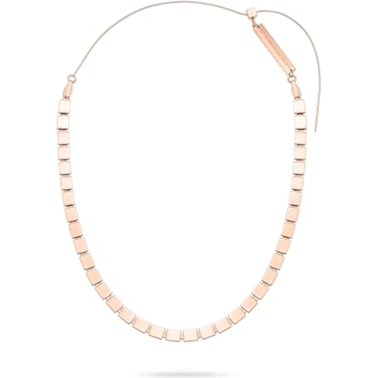 Liebeskind Berlin LJ-1688-N-45, Damen Halskette aus Edelstahl in IP Roségold, 45 cm Schlangenkette mit Sliderverschluss – Bild 2