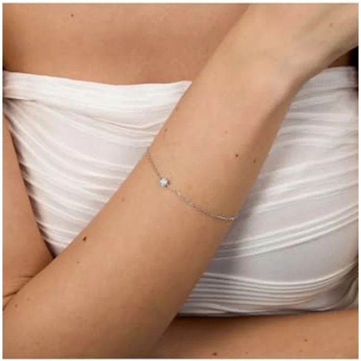 CHRIST Damen-Armband 1 Farbstein, Weißgold, One Size, zeitloses Schmuckstück – Bild 4