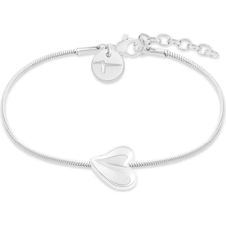 Tamaris Bracelet - Elegantes Armband aus poliertem Edelstahl - Silber, verstellbar bis 21 cm, wasserfest & hautfreundlich