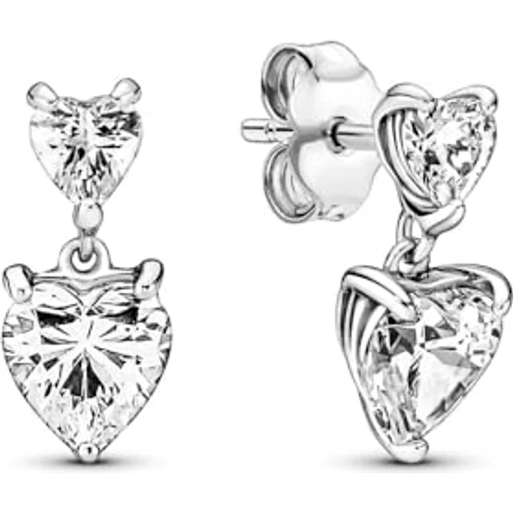 Pandora Ohrstecker Timeless 291199C01, 925er Silber mit Zirkonia-Besatz, strahlend weiß – Bild 1