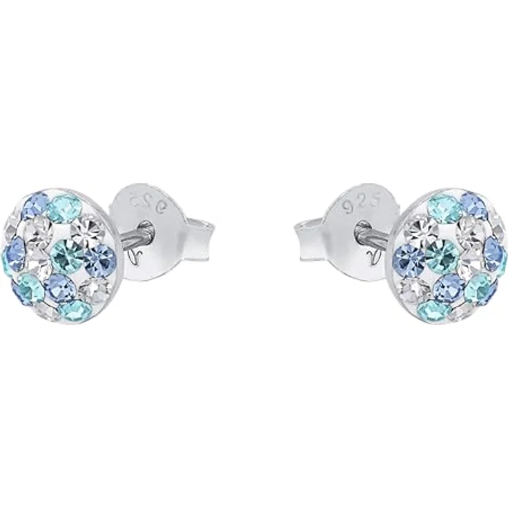 Amor Paar Ohrstecker, mit Preciosa Crystal für Mädchen, glänzend und stilvoll – Bild 4