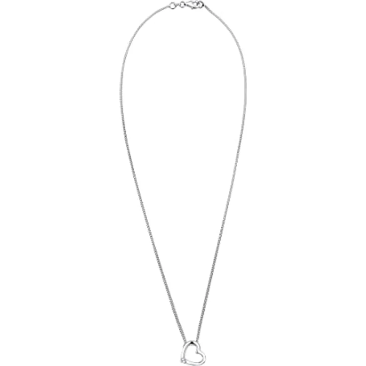 Elli Halskette Damen Herz Anhänger mit Glaskristall, 925 Sterling Silber, handgearbeitet, anlaufgeschützt – Bild 3