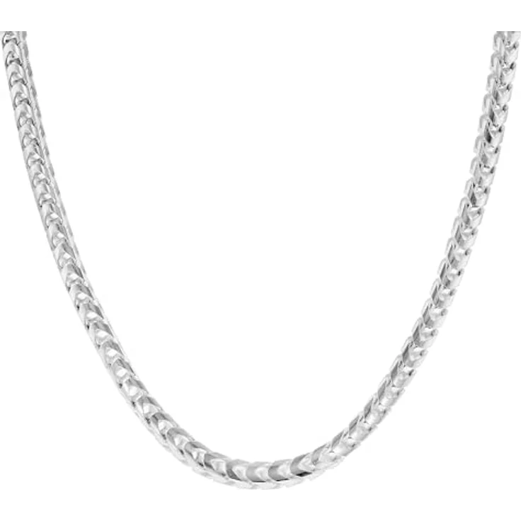 trendor Herren-Kette 925 Silber Fuchsschwanzkette 5,6 mm, modischer Halsschmuck 50 cm mit Karabinerverschluss, Geschenkpackung – Bild 2