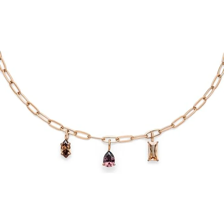 s.Oliver Bracelet, Elegantes Armband aus roségold glänzendem Edelstahl, verstellbare Gliederkette bis 21 cm, wasserfest & hautfreundlich – Bild 3
