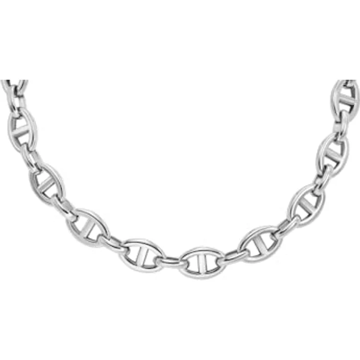 Fossil Heritage JA7242040 Damen-Halskette aus silberfarbenem Edelstahl, Länge 406 mm + 50 mm, 8,2 mm breit, poliertes Finish – Bild 3