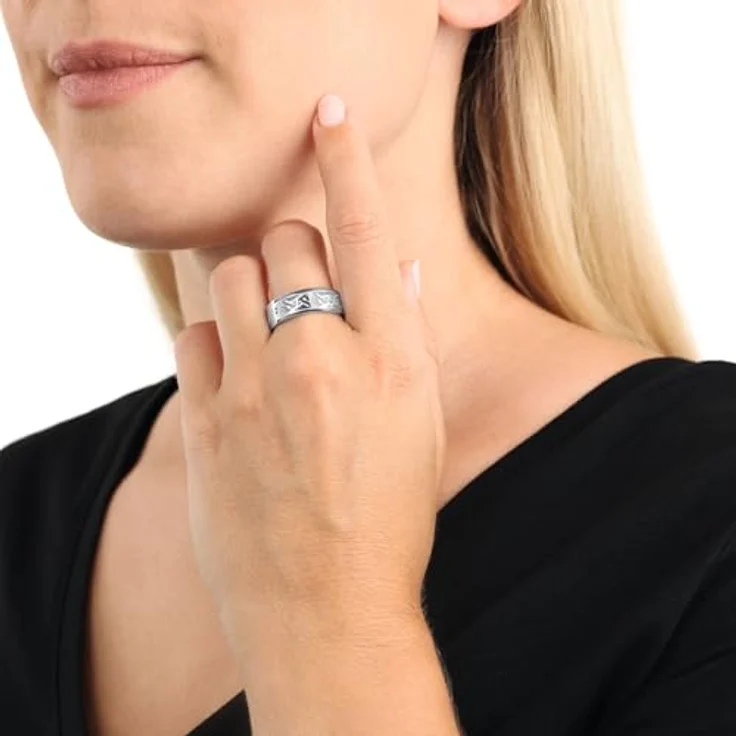 Amor Drachen Ring, Edelstahl Herren Ring in Silber, kommt in Schmuck Geschenk Box – Bild 3
