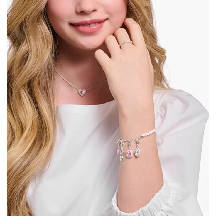 THOMAS SABO Charm-Anhänger Herz, recyceltes 925 Sterlingsilber, Charm Club mit Karabinerhaken, silber – Bild 2