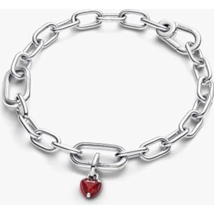 PANDORA Anhänger Silber Rotes Chakra Herz 793042C05, Kristall mit Liebesmotive – Bild 4