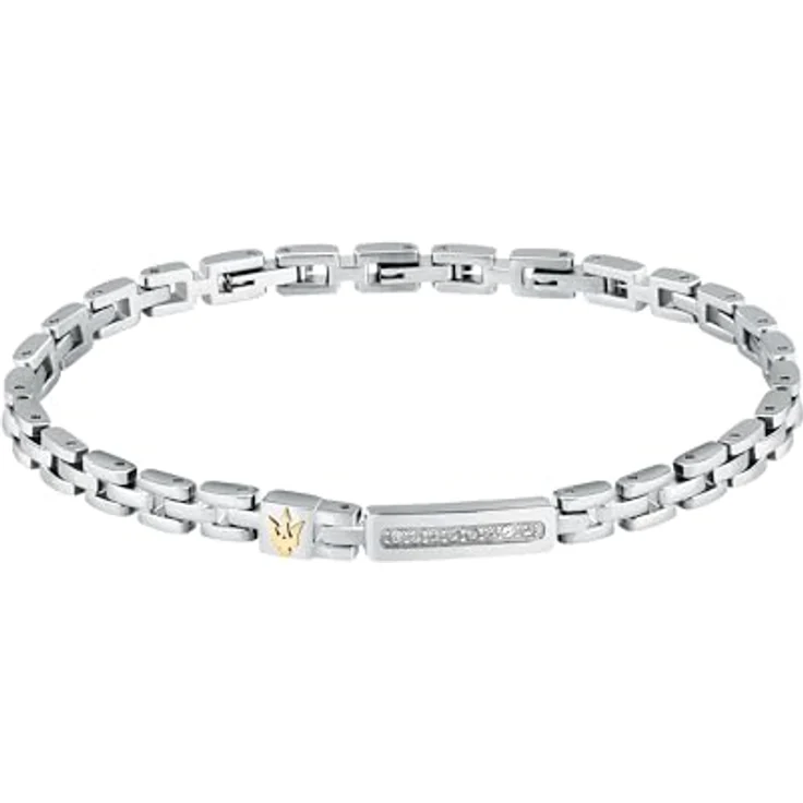 Maserati Herren-Stahlarmband, ICONIC-Kollektion – 21,5 cm lang, mit praktischem Schmuckverschluss, JM324AVD54 – Bild 1