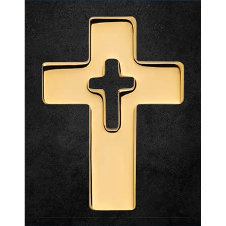 MaMeMi ANSTECKNADEL KREUZ vergoldet, 2 x 1,5 cm, dezentes christliches Schmuckstück fürs Revers, Geschenkidee für Taufe, Konfirmation oder Kommunion – Bild 2