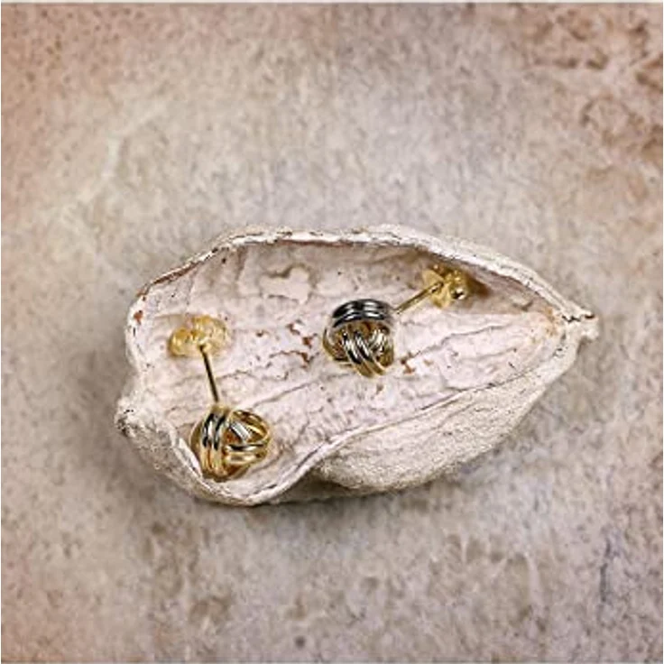 CHRIST Ohrstecker 84630799, luxus Gold Ohrstecker aus 375er Gelb-/Weißgold, 1,7 cm lang, 0,9 cm breit – Bild 2