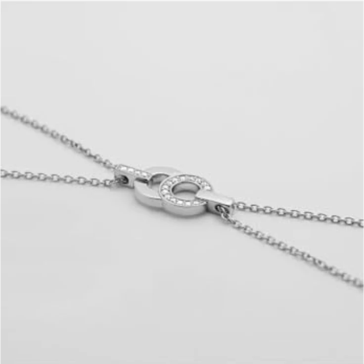 JETTE Damen-Armband 925er Silber, recycelter Zirkonia, One Size, Silber – Bild 2
