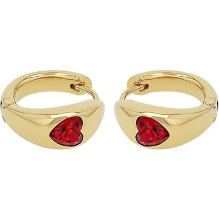 s.Oliver Damen Ohrringe Creolen, 925 Sterling Silber/Edelstahl mit Zirkonia-Steinen, 16 mm, in Schmuck Geschenk Box – Bild 4