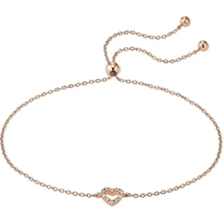 CHRIST Damen-Armband 375er Roségold mit 10 Diamanten, 22,5 cm, One Size