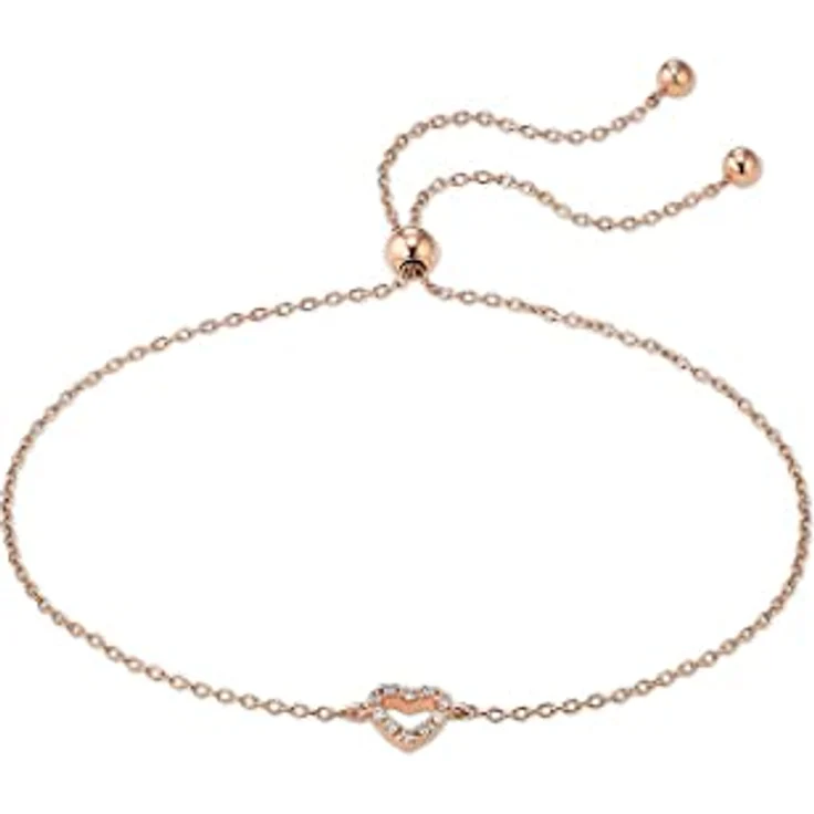 CHRIST Damen-Armband 375er Roségold mit 10 Diamanten, 22,5 cm, One Size – Bild 1