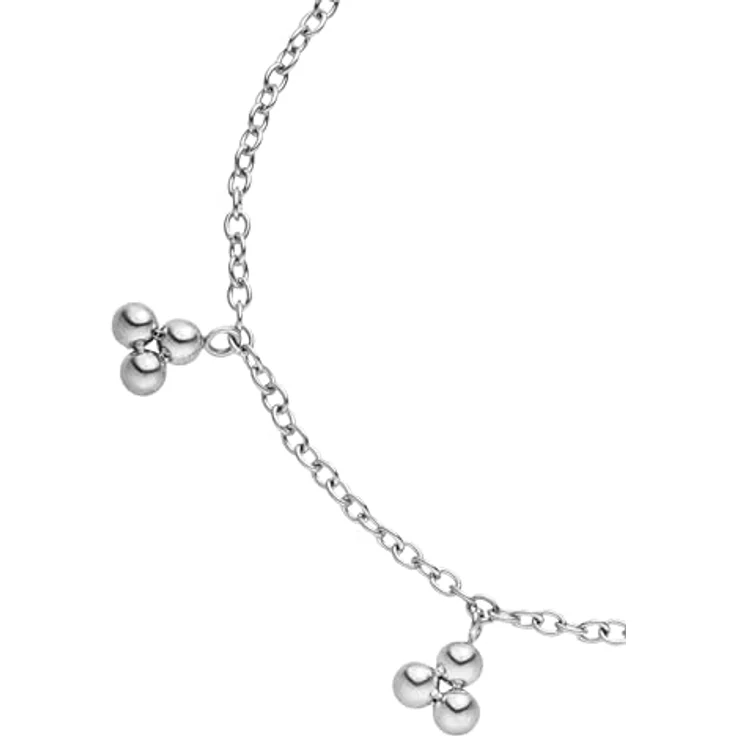 Purelei Filigranes Armband mit 7 Anhängern, Edelstahl vergoldet, verstellbar 16–20 cm, inspiriert von Natur & Element Erde, Silber – Bild 2