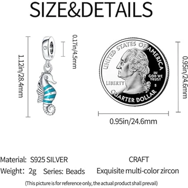 TINSLO Charm Anhänger Damen, 925 Sterling Silber, Zirkonia, kompatibel mit Pandora Armbändern und Halsketten, modisches Design für Frauen und Mädchen – Bild 4