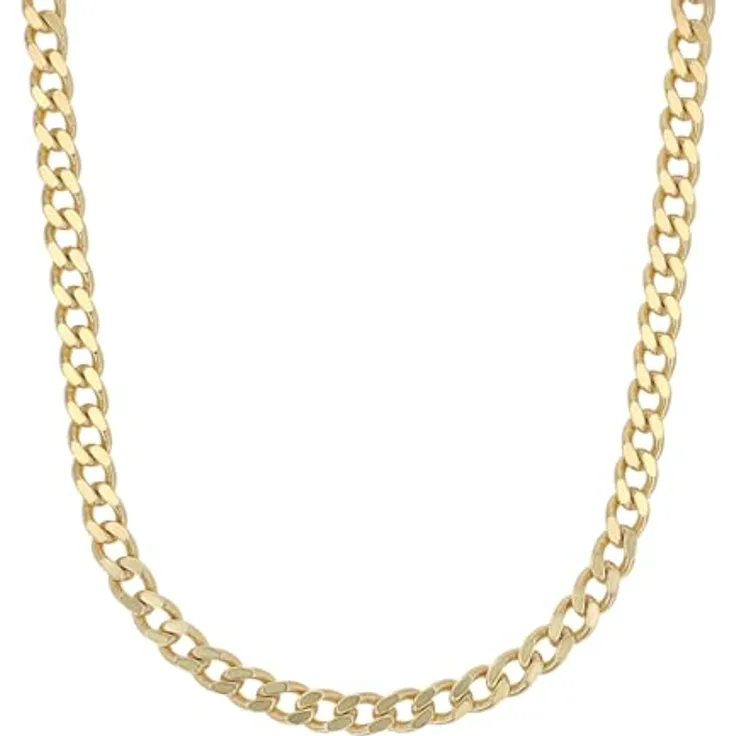 Amor Halskette 925 Sterling Silber Unisex, 50 cm, Gold, mit Karabinerverschluss, in Schmuck Geschenk Box