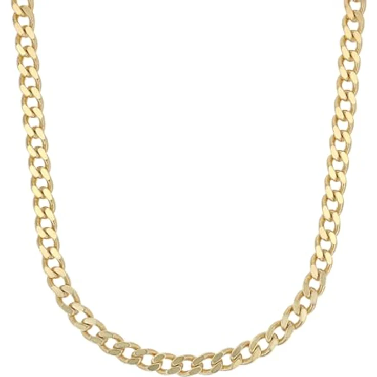 Amor Halskette 925 Sterling Silber Unisex, 50 cm, Gold, mit Karabinerverschluss, in Schmuck Geschenk Box – Bild 1