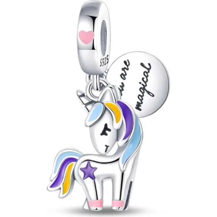 LNQOBU 925 Silber Glow in the Dark Glühwürmchen Charms, Farbwechselndes Chamäleon Bead Charm für Damenarmbänder und Halsketten, inklusive Geschenktüte