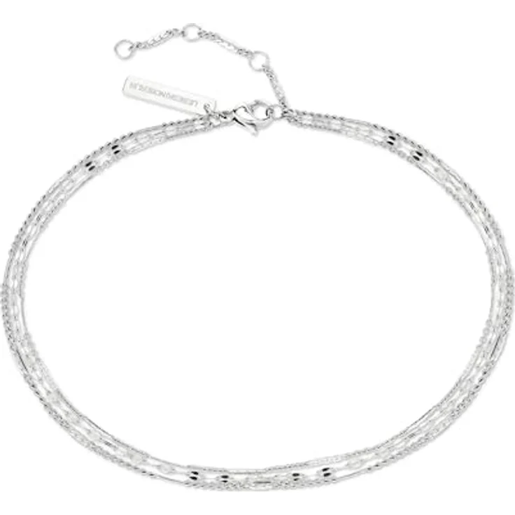 Liebeskind Berlin Fußkette Schmuck Edelstahl, mehrgliedrige Sparkling mit Layer, elegantes Accessoire für Strand- und Abendlooks – Bild 1