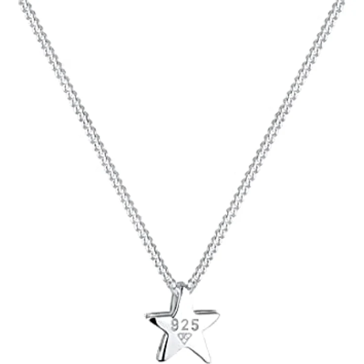 Elli Halskette Damen Stern Anhänger Filigran Astro, 925 Sterling Silber, handgefertigt, anlaufgeschützt, stilvolles Design – Bild 4