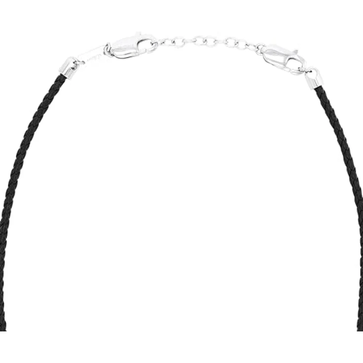 s.Oliver Bicolor Halsband für Herren, Edelstahl und Leder, 45+5 cm, in Schmuck Geschenkbox, 2031474 – Bild 4