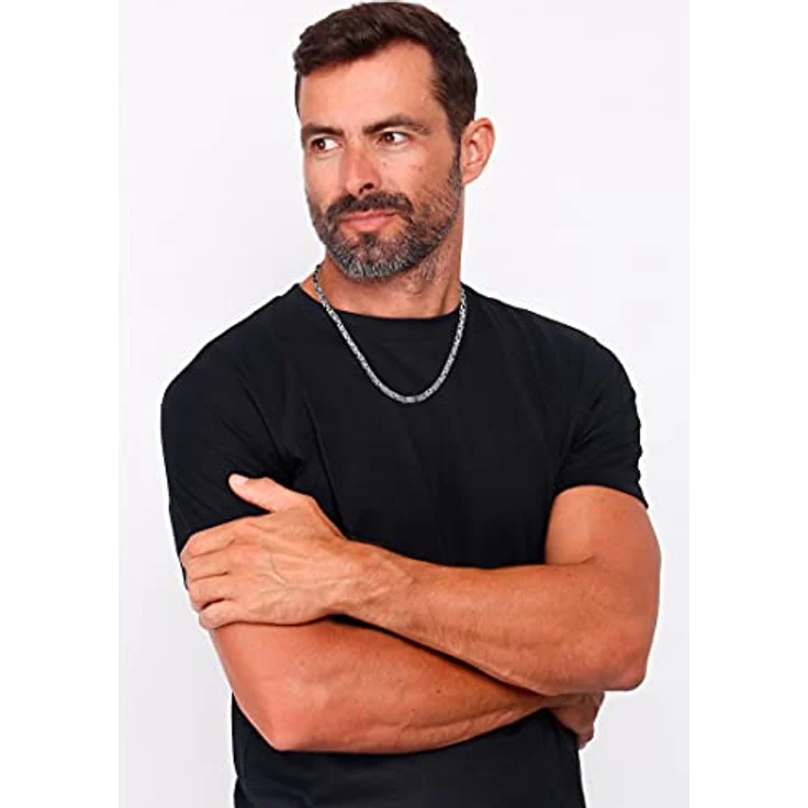 Kuzzoi Herren Königskette, Massiv 925 Silber, glänzende Gliederung mit Karabiner-Verschluss, robustes Design – Bild 7