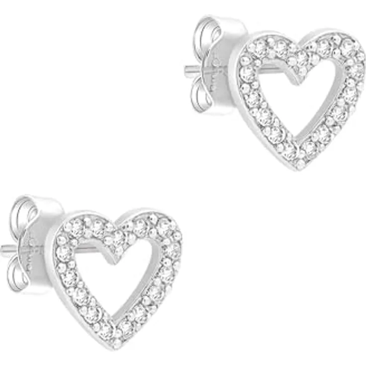 s.Oliver Ohrring - Elegante Ohrstecker aus poliertem 925er Sterlingsilber, silber - wasserfest und hautfreundlich, 8 mm Größe mit Butterflyverschluss