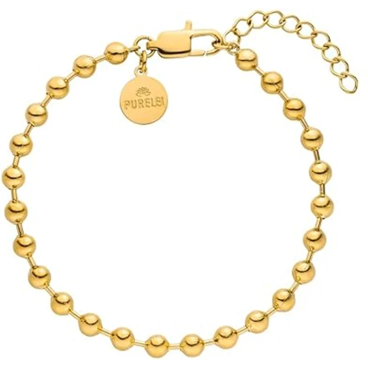 Purelei Armband Bubble, Armschmuck aus Edelstahl, 14K vergoldet, glänzende Kugeln – Bild 1
