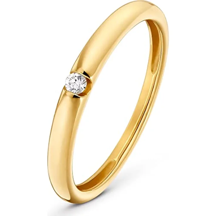 CHRIST Damenring 88311612, eleganter Goldring für Damen