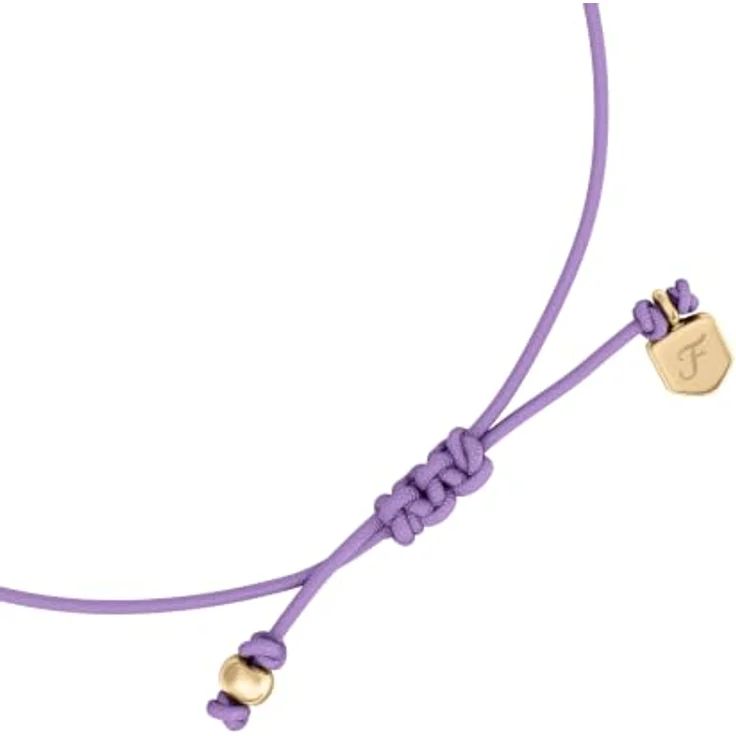 Fossil Sutton Damen Messingarmband Lila mit Perlen und sicherem Schiebeverschluss, JA7324710 – Bild 4