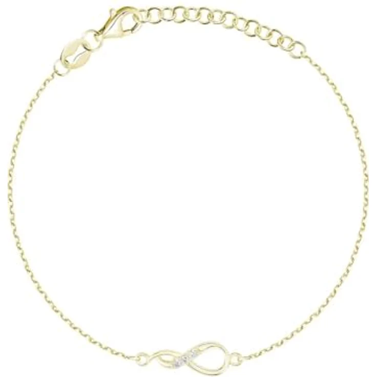 FAVS Damen-Armband 925er Silber mit 3 Zirkonia, One Size, 89146801 – Bild 1